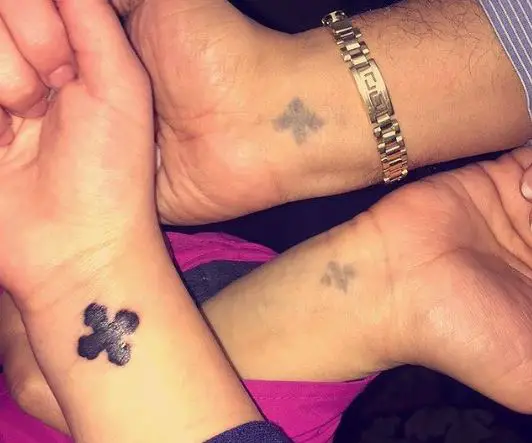 Dark Inked Coptic Cross Tattoo