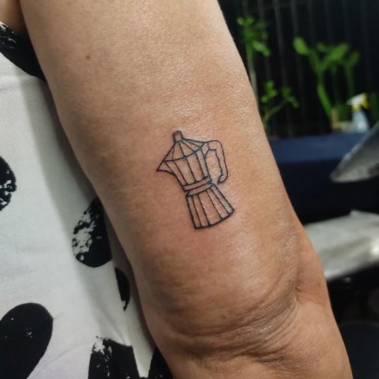 Delicate Coffee Jug Tattoo