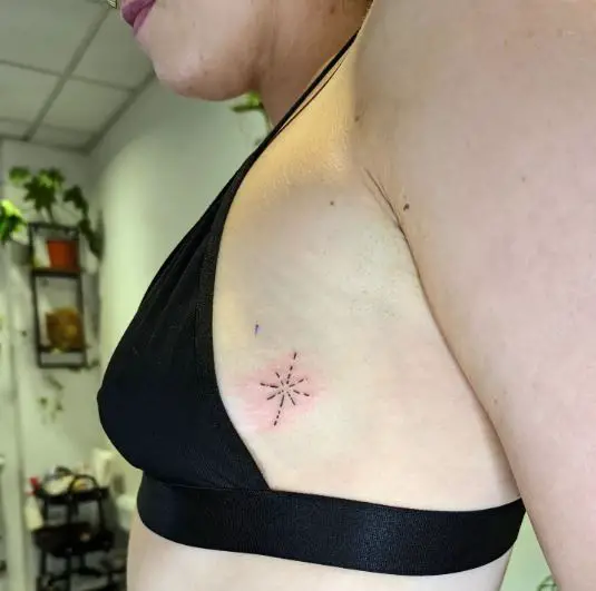 Delicate and Tiny Minimalist Star Tattoo