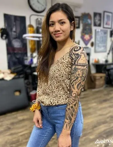 Filipiniana Full Sleeve Tattoo Design