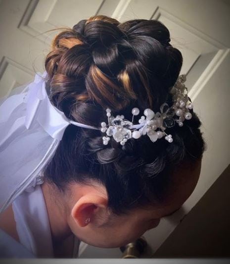 Hair Updo with a Cute Headband