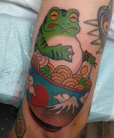 Froggy Ramen Tattoo