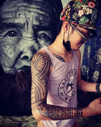 Full Sleeve Tribe Tattoo Art