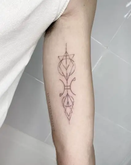 Geometric Shapes Minimalist Tattoo