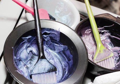 Hair Dye in Bowls