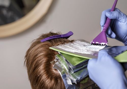 Hair Dyeing Process with a Brush