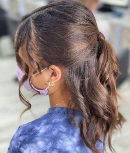 Half Up Ponytail