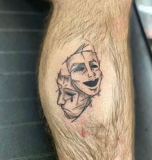 Minimalistic Laugh Now Cry Later Tattoo