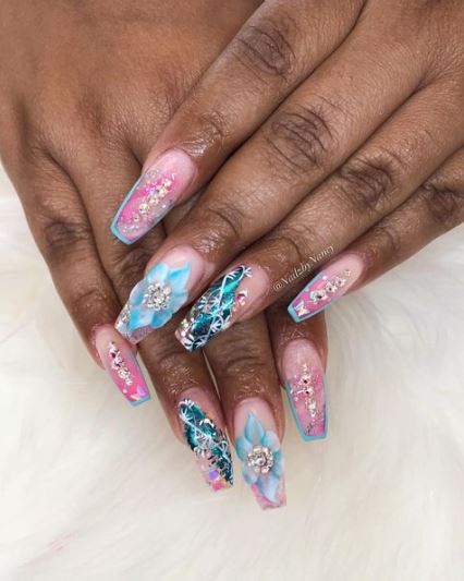 35+ Colorful Cotton Candy Nail Designs To Rock This Season