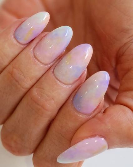 Pastel Cotton Candy Nails