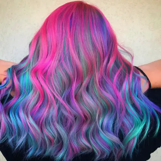 Pink and Blue Candy Hair