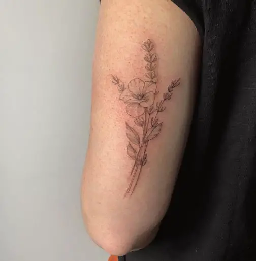 Realistic Flower Tattoo On Hands