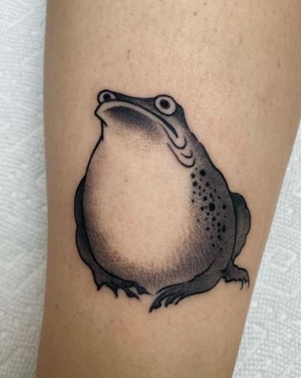 Ribbit Frog Tattoo