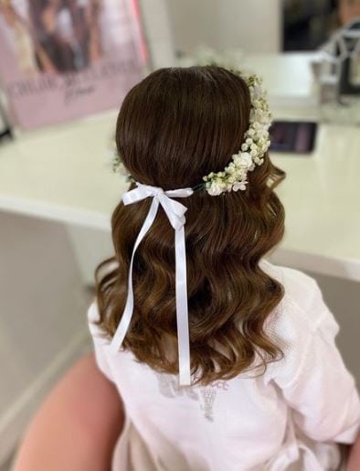 All Back Hair with Halo Hair Piece