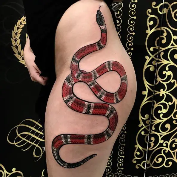 Big Gucci Snake Tattoo