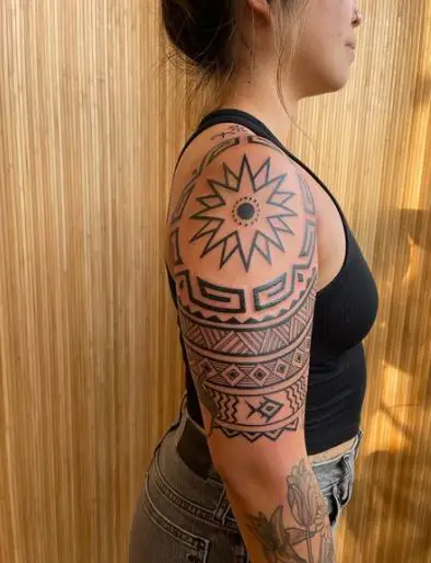 Sun Filipino Tribe Tattoo