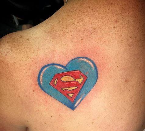 Superman Blue Heart Logo