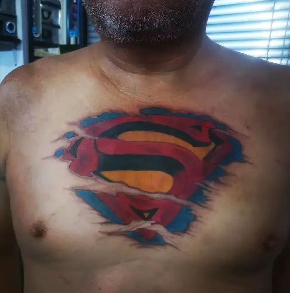Superman Broken Chest Logo