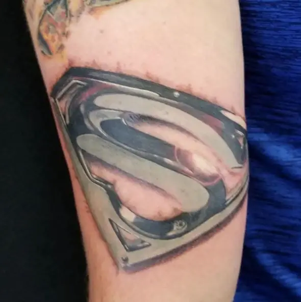 Superman Black and Grey Logo