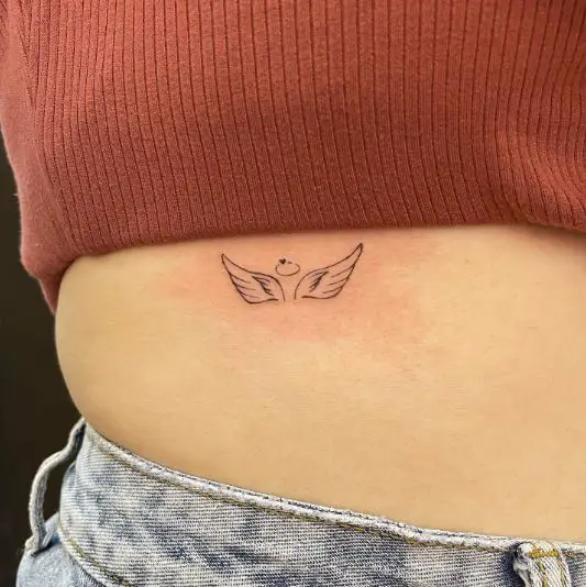 Tiny Angel Wings Tattoo