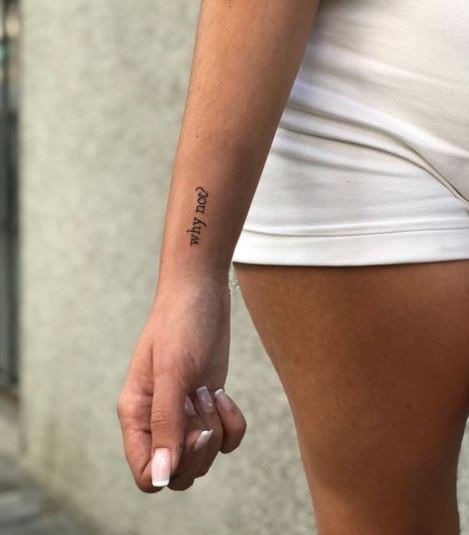 Tiny Question Tattoo