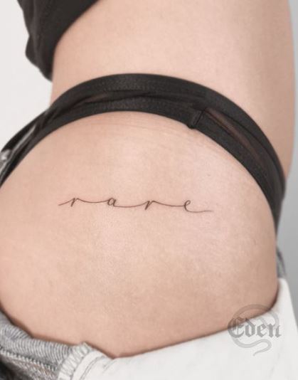 Tiny Text Tattoo