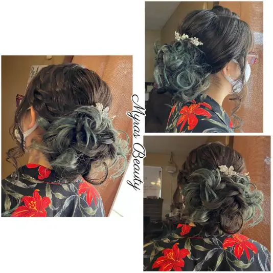 Waterfall Braid With Messy Bun