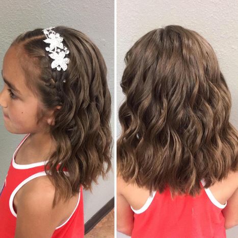 Wavy Silver Hairband Hairstyle