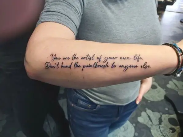 Sayings Tattoo