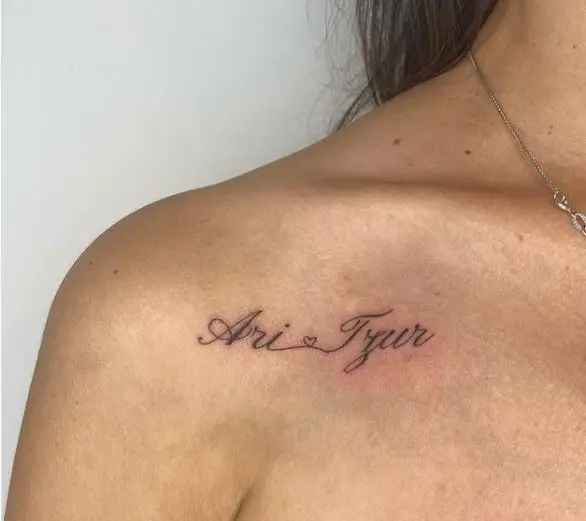 tattoo with two names