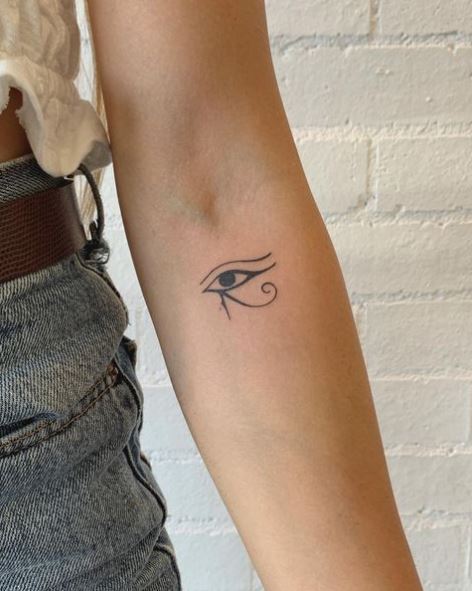 Small Eye of Horus Forearm Tattoo