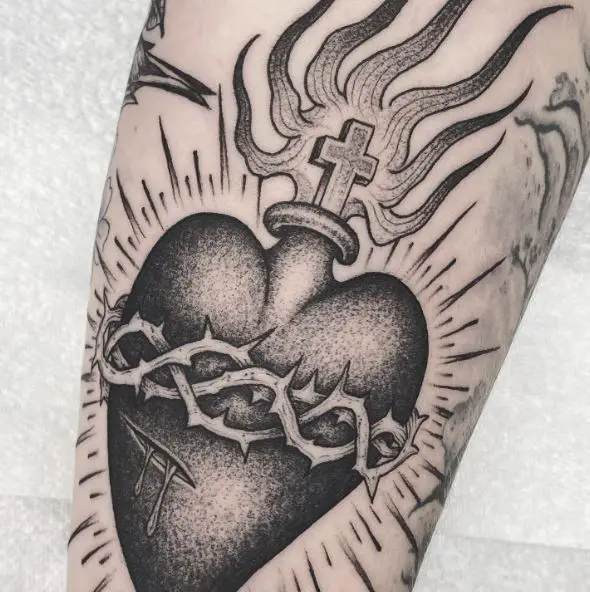 What Does Sacred Heart Tattoo Mean  Represent Symbolism