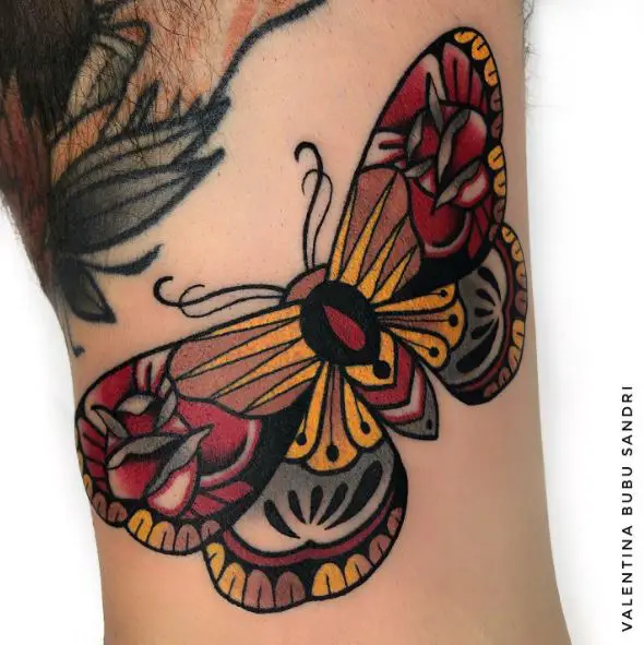 Colored Butterfly Tattoo