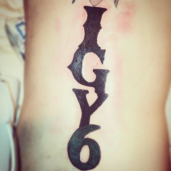 Black Bold IGY6 Tattoo