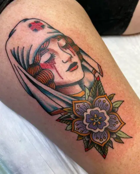 Bloody Nurse Tattoo