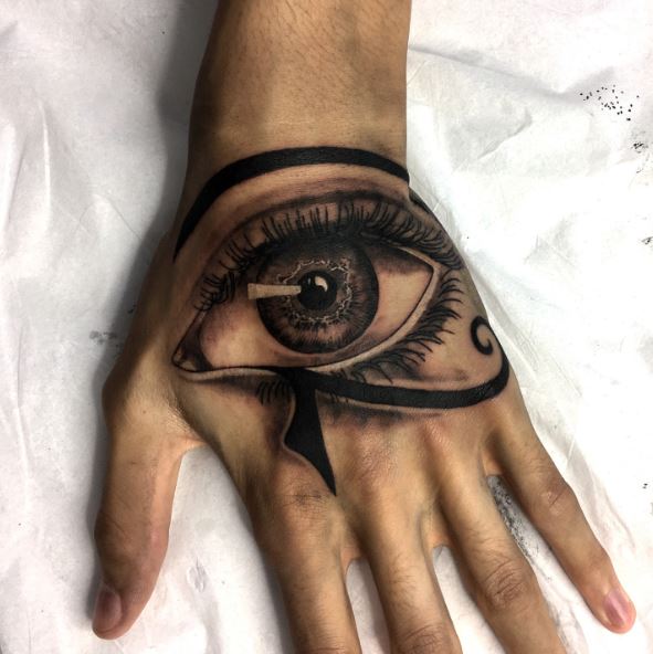 Full Hand Eye of Horus Tattoo