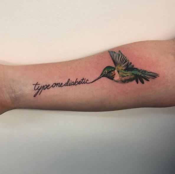 Diabetic Hummingbird Tattoo