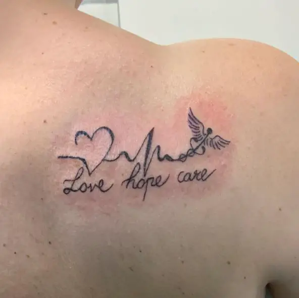 Love Hope Care Tattoo