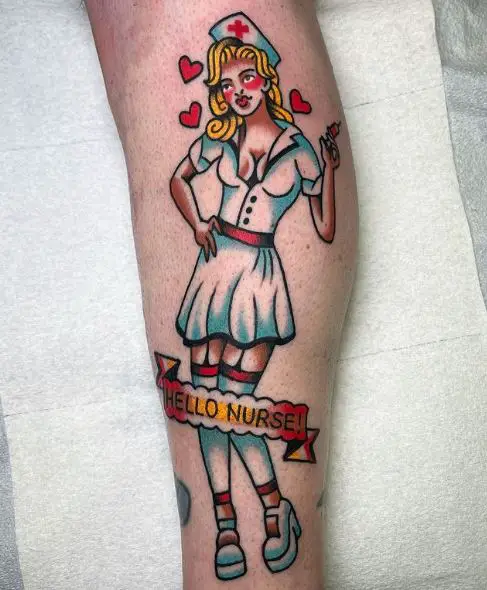 Hello Nurse Tattoo
