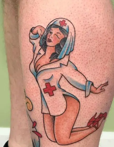 Pin-Up Nurse Tattoo