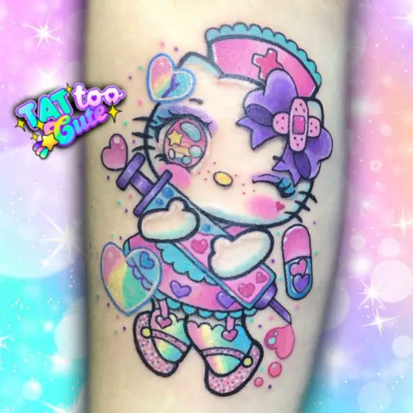 Hello Kitty Nurse Tattoo