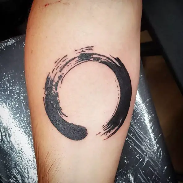 Enso Circle Forearm Tattoo