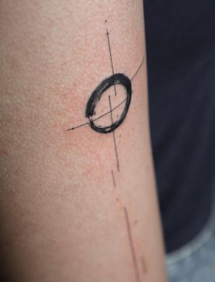 Minimalistic Enso Tattoo