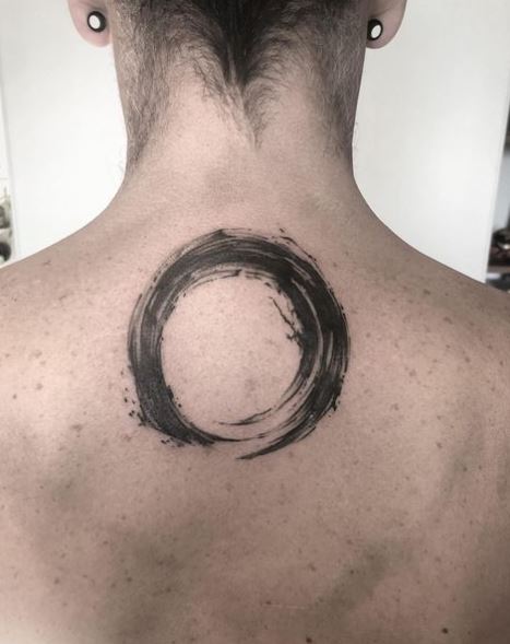 Enso Upper Back Tattoo