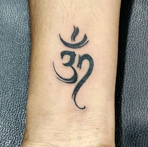 Om Forearm Tattoo