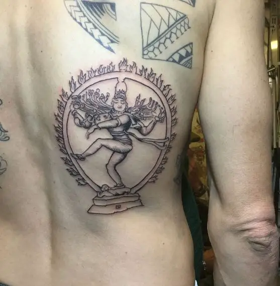 Shiva Nataraja Back Tattoo