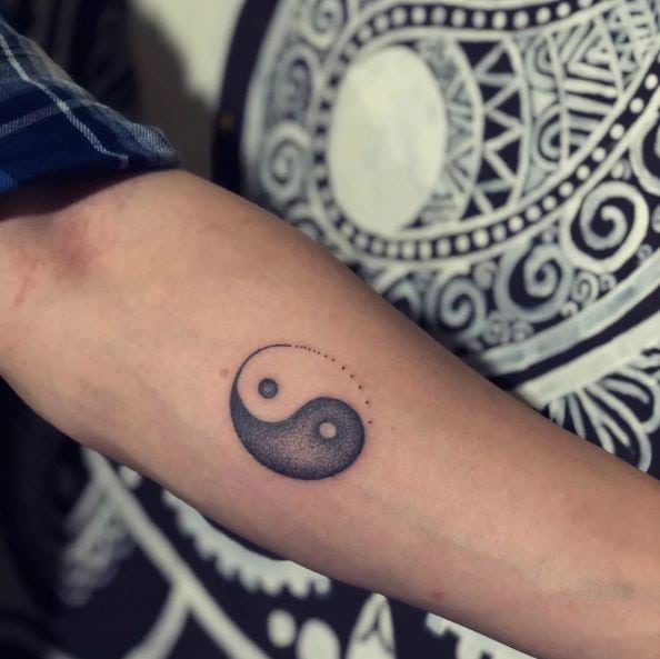 Yin Yang Forearm Tattoo