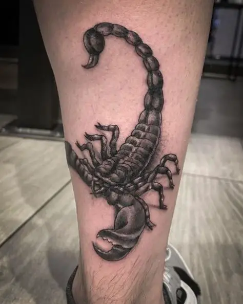 3D Realistic Scorpion Tattoo