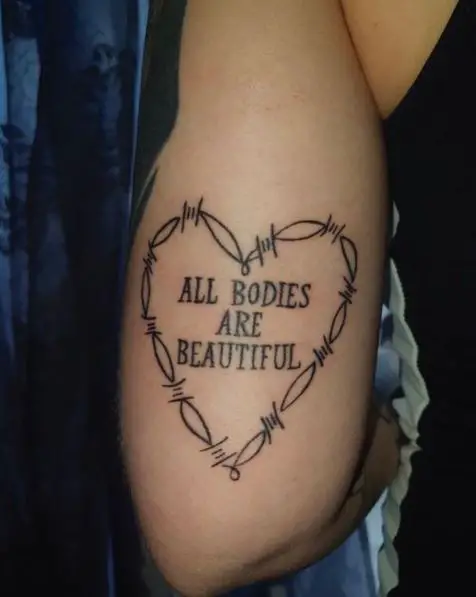 All Bodies Are Beautiful Design Around the Barbed Wire Tattoo