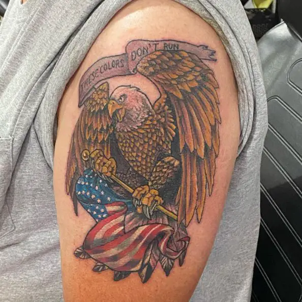 American eagle arm tattoo